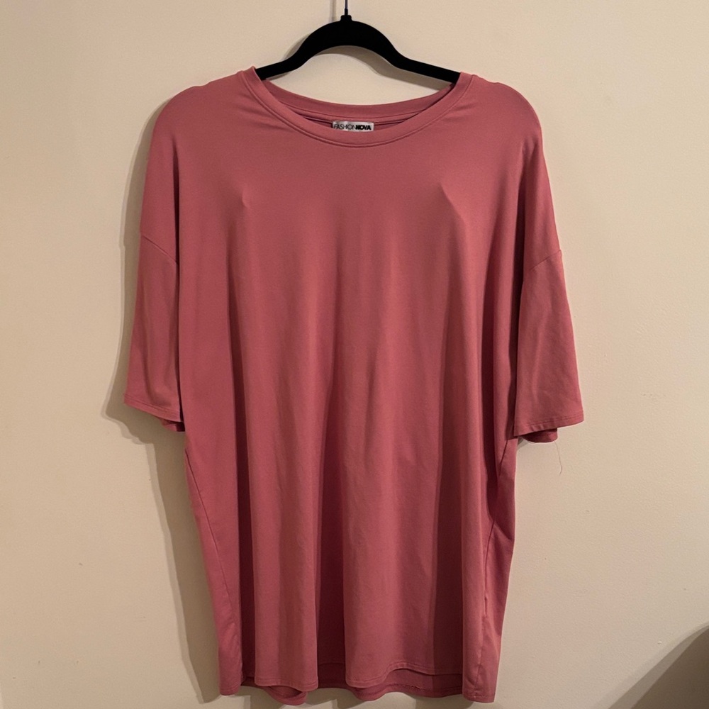 Fashion Nova Rose Short Sleeve Tee & Biker Shorts
